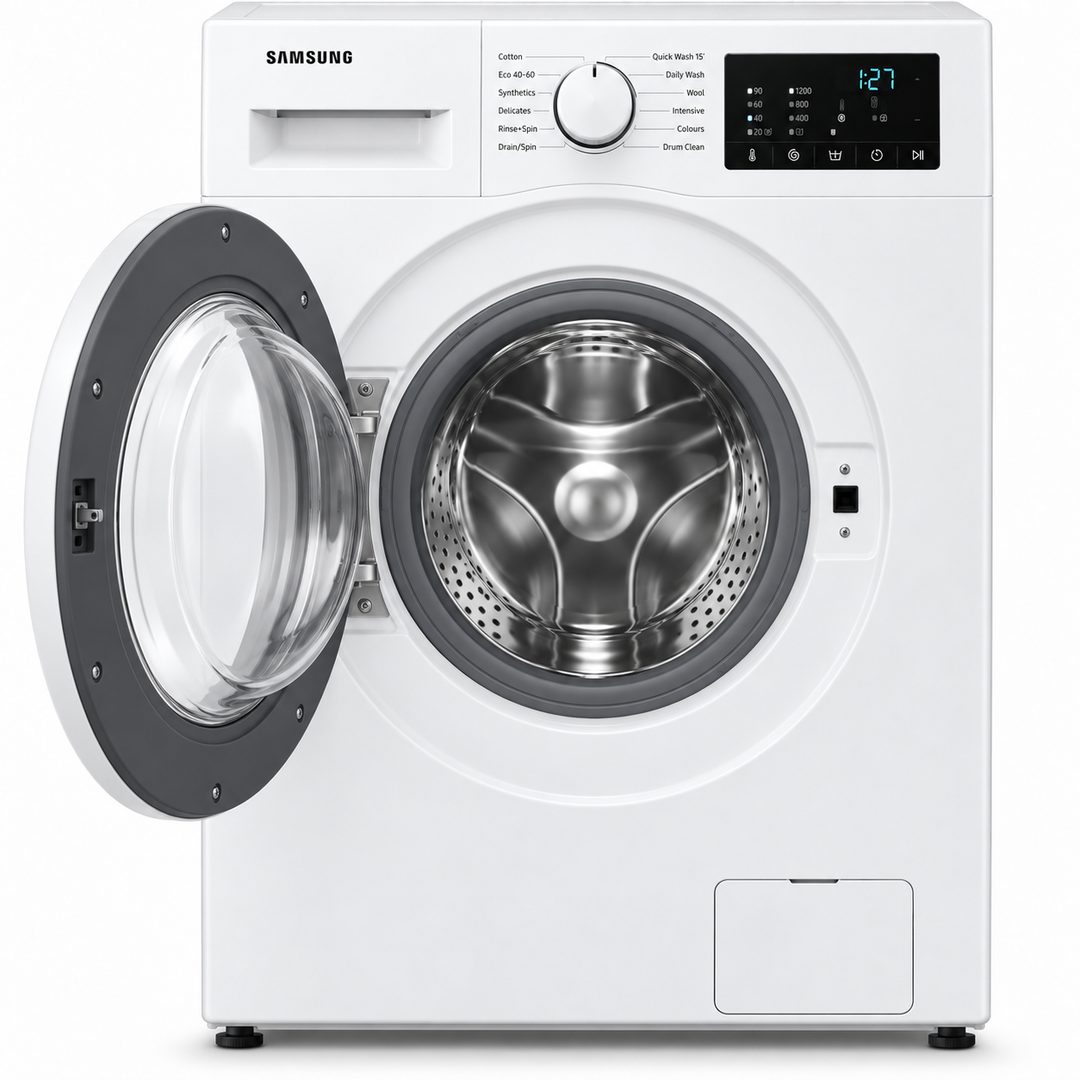 Samsung WW70T3020WW/GU 7KG Front Load Washing Machine, Digital Inverter, Quick Wash, Drum Clean, White