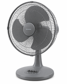 Sharp PJT169GY 16-Inch Table Fan – 50W, 3 Blades, 3-Speed Push Button, Energy Saving, Dark Grey