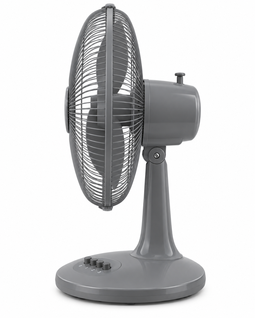 Sharp PJT169GY 16-Inch Table Fan – 50W, 3 Blades, 3-Speed Push Button, Energy Saving, Dark Grey