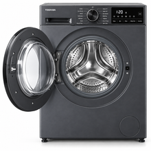 Toshiba 7kg Front Load Washing Machine, 1200 RPM, Inverter Motor, Steam Wash, Morandi Grey – TW-T21BU80UWB(MG) - Teq Souq