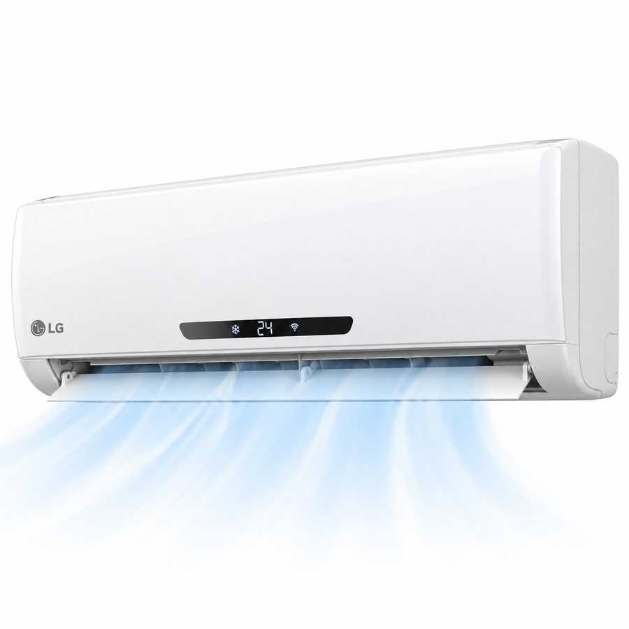 LG 2 Ton Split Air Conditioner with Rotary Compressor, Jet Cooling, White – T24ZCA.NUAE - Teq Souq