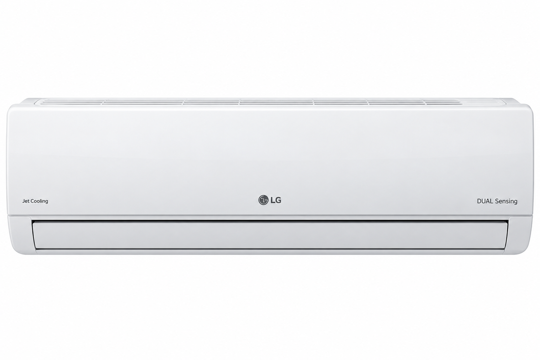LG 2.5 Ton Split Air Conditioner with Rotary Compressor, Jet Cooling, Dual Sensing, Gold Fin & Auto Swing – White | T30ZCA - Teq Souq