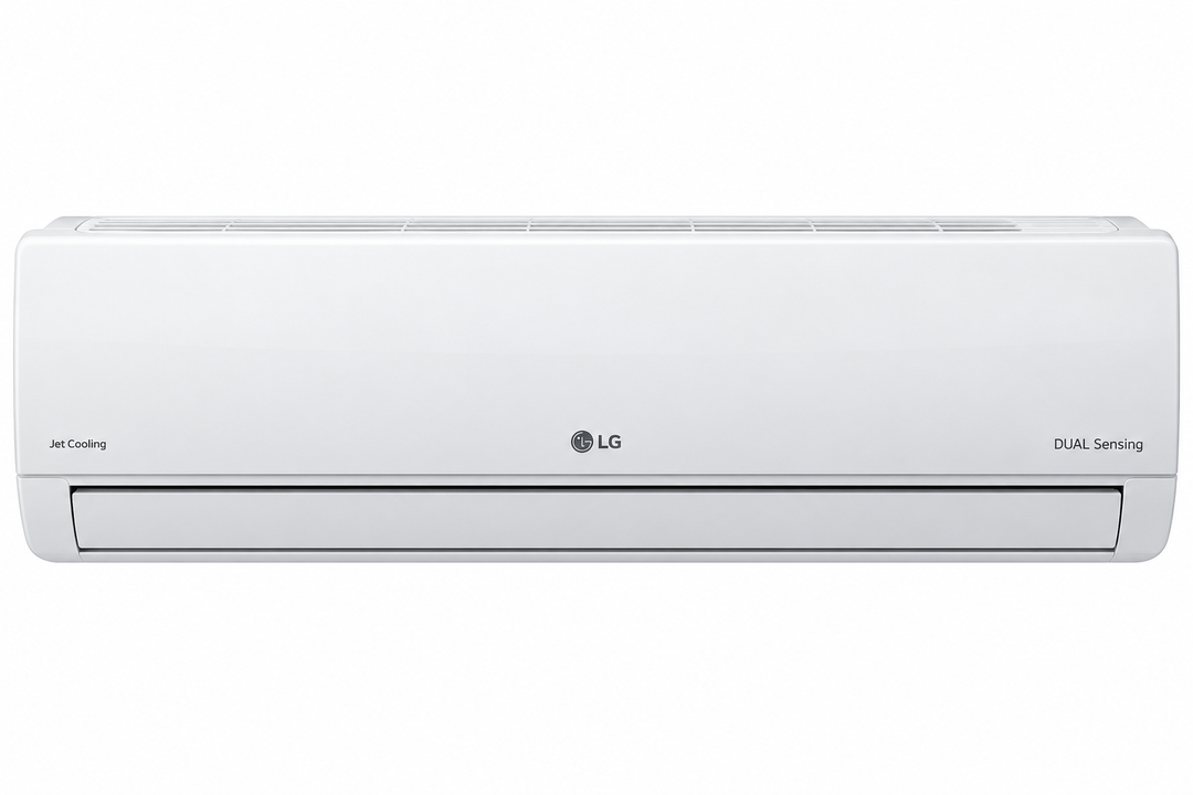 LG 2.5 Ton Split Air Conditioner with Rotary Compressor, Jet Cooling, Dual Sensing, Gold Fin & Auto Swing – White | T30ZCA - Teq Souq