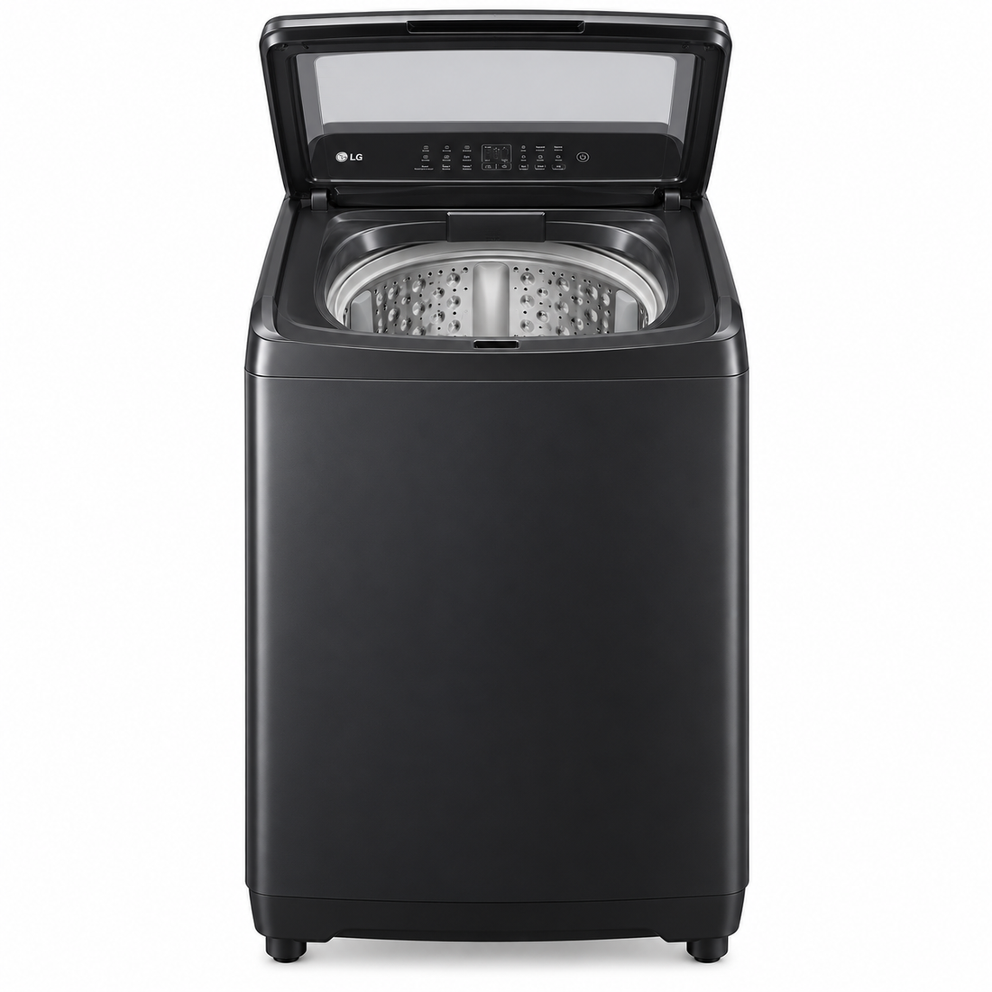 LG 7kg Fully Automatic Top Load Washing Machine with Smart Inverter Motor, TurboDrum & Soft Closing Glass Lid – Middle Black | T65S1TDDT2P - Teq Souq