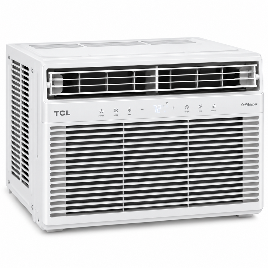 TCL 2 Ton Q-Whisper Inverter Window Air Conditioner, Smart Wi-Fi Control, T3 Tropical Cooling & Fast Cooling – White | TAC-24CWAU-UJETI - Teq Souq