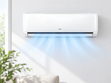 TCL 1.5 Ton Elite Series Split Air Conditioner, 18000 BTU, Rotary Compressor, Fast Cooling, Golden Fin & 4-Way Airflow – White | TAC-18CSA/XA81T - Teq Souq