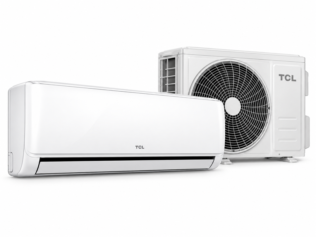 TCL 1.5 Ton Elite Series Split Air Conditioner, 18000 BTU, Rotary Compressor, Fast Cooling, Golden Fin & 4-Way Airflow – White | TAC-18CSA/XA81T - Teq Souq