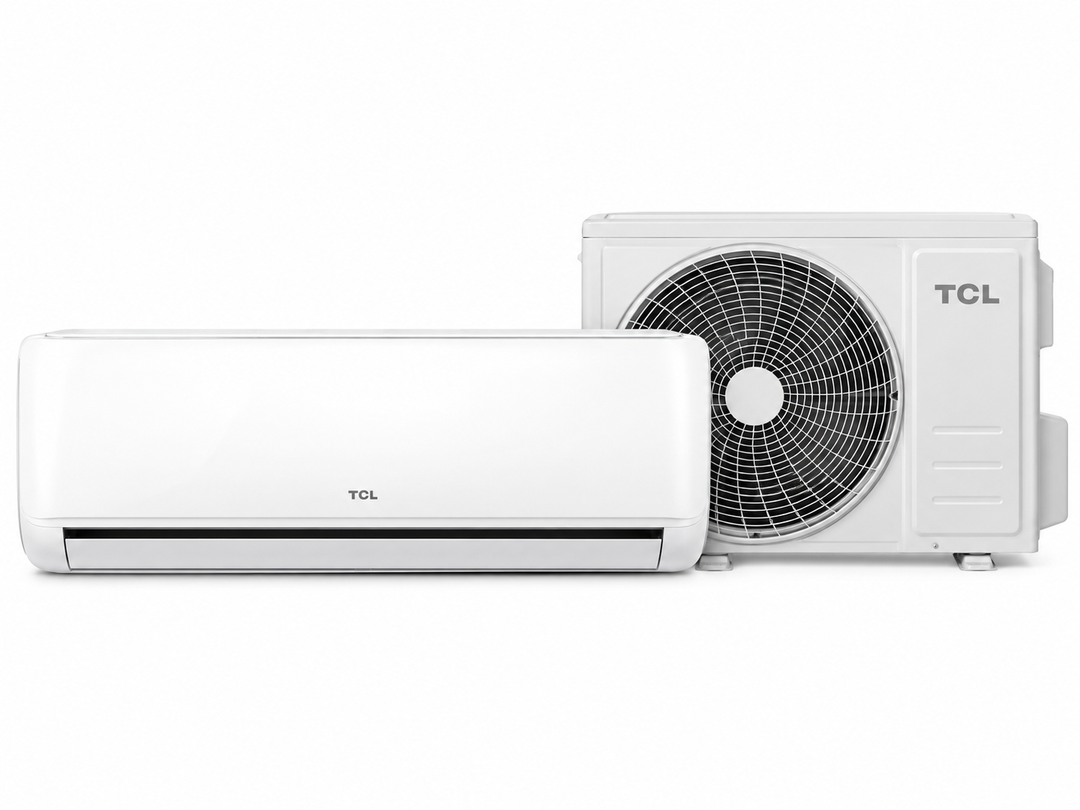 TCL 1.5 Ton Elite Series Split Air Conditioner, 18000 BTU, Rotary Compressor, Fast Cooling, Golden Fin & 4-Way Airflow – White | TAC-18CSA/XA81T - Teq Souq