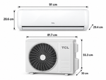 Load image into Gallery viewer, TCL 1.5 Ton Elite Series Split Air Conditioner, 18000 BTU, Rotary Compressor, Fast Cooling, Golden Fin &amp; 4-Way Airflow – White | TAC-18CSA/XA81T - Teq Souq