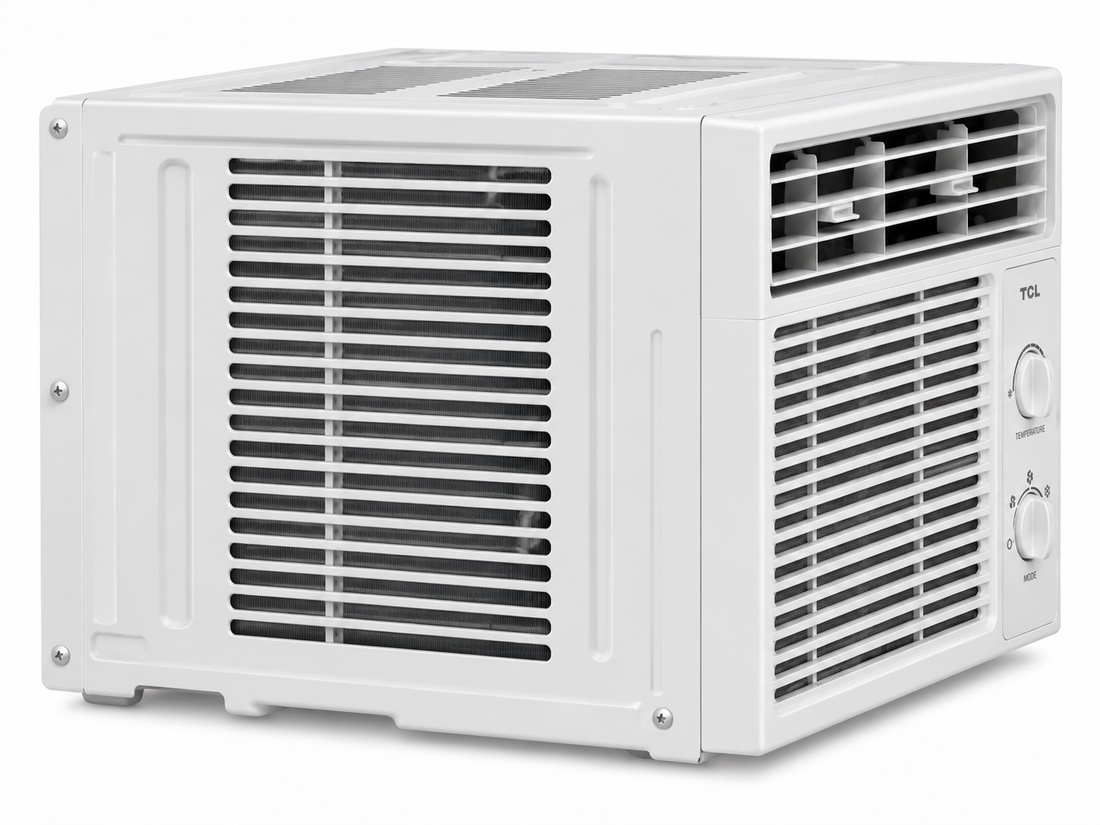TCL 1.5 Ton Window Air Conditioner, 18000 BTU, Rotary Compressor, T3 Tropical Cooling, R410A Refrigerant & Golden Fin – White | TAC-18CWA-LTA - Teq Souq