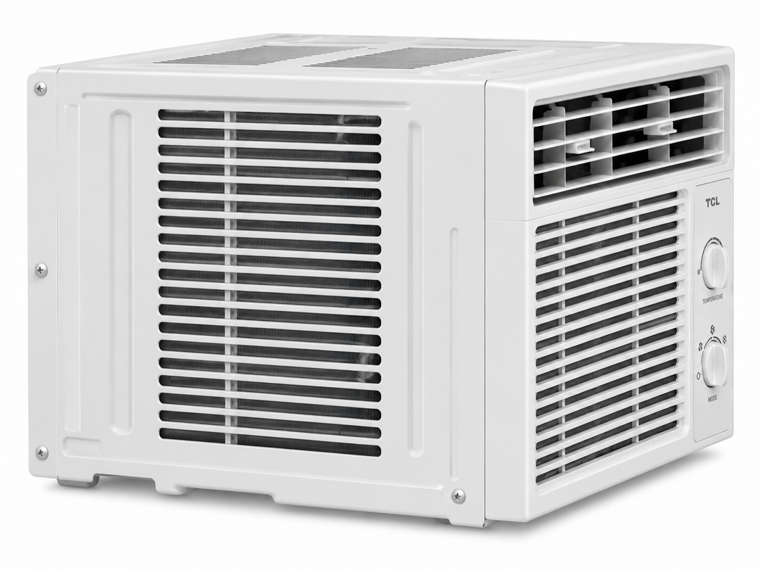 TCL 1.5 Ton Window Air Conditioner, 18000 BTU, Rotary Compressor, T3 Tropical Cooling, R410A Refrigerant & Golden Fin – White | TAC-18CWA-LTA - Teq Souq