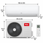 Load image into Gallery viewer, TCL 2.5 Ton Elite Series Split Air Conditioner with Rotary Compressor, T3 Tropical Cooling &amp; Remote Control – White | TAC-30CSA/XA81T - Teq Souq