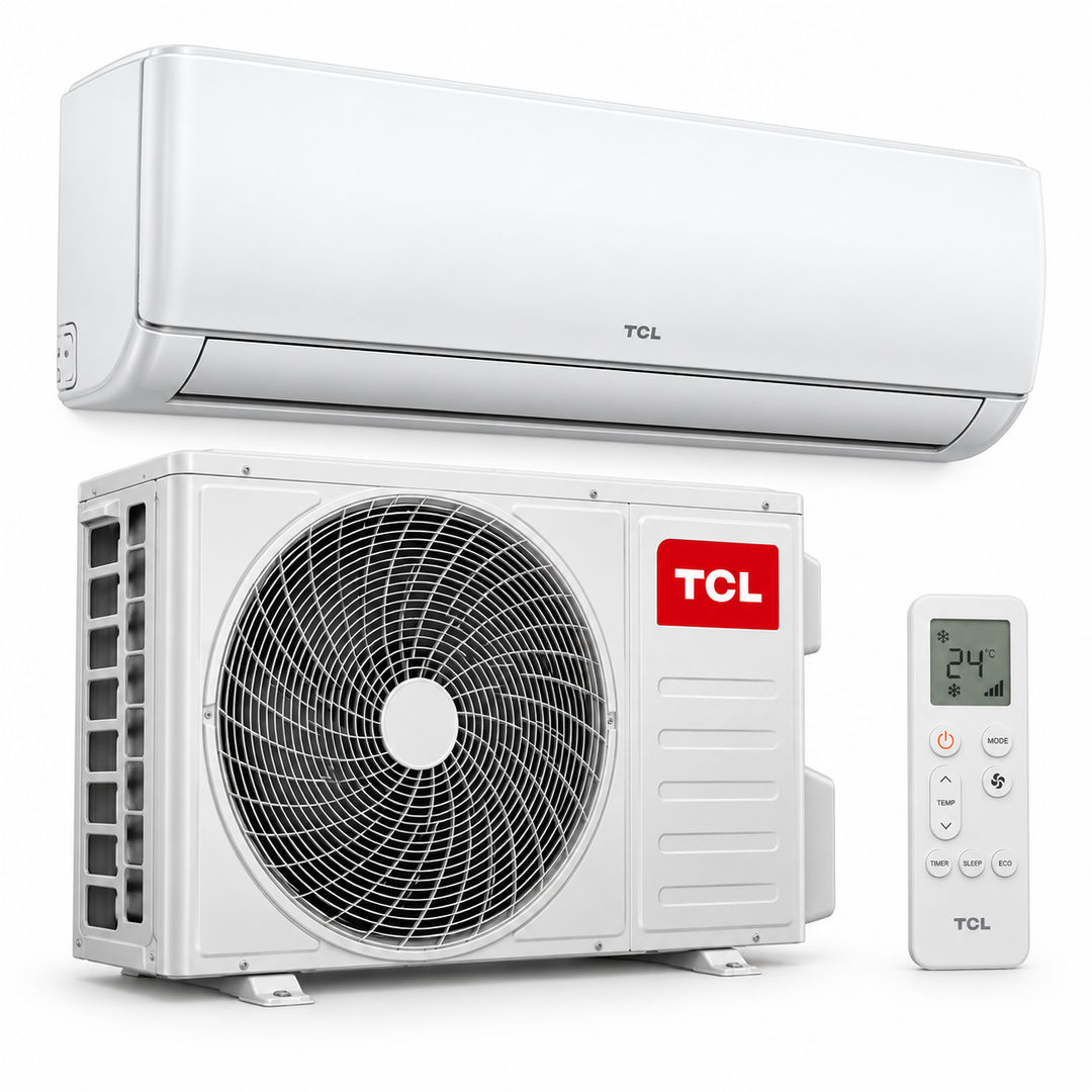 TCL 2.5 Ton Elite Series Split Air Conditioner with Rotary Compressor, T3 Tropical Cooling & Remote Control – White | TAC-30CSA/XA81T - Teq Souq