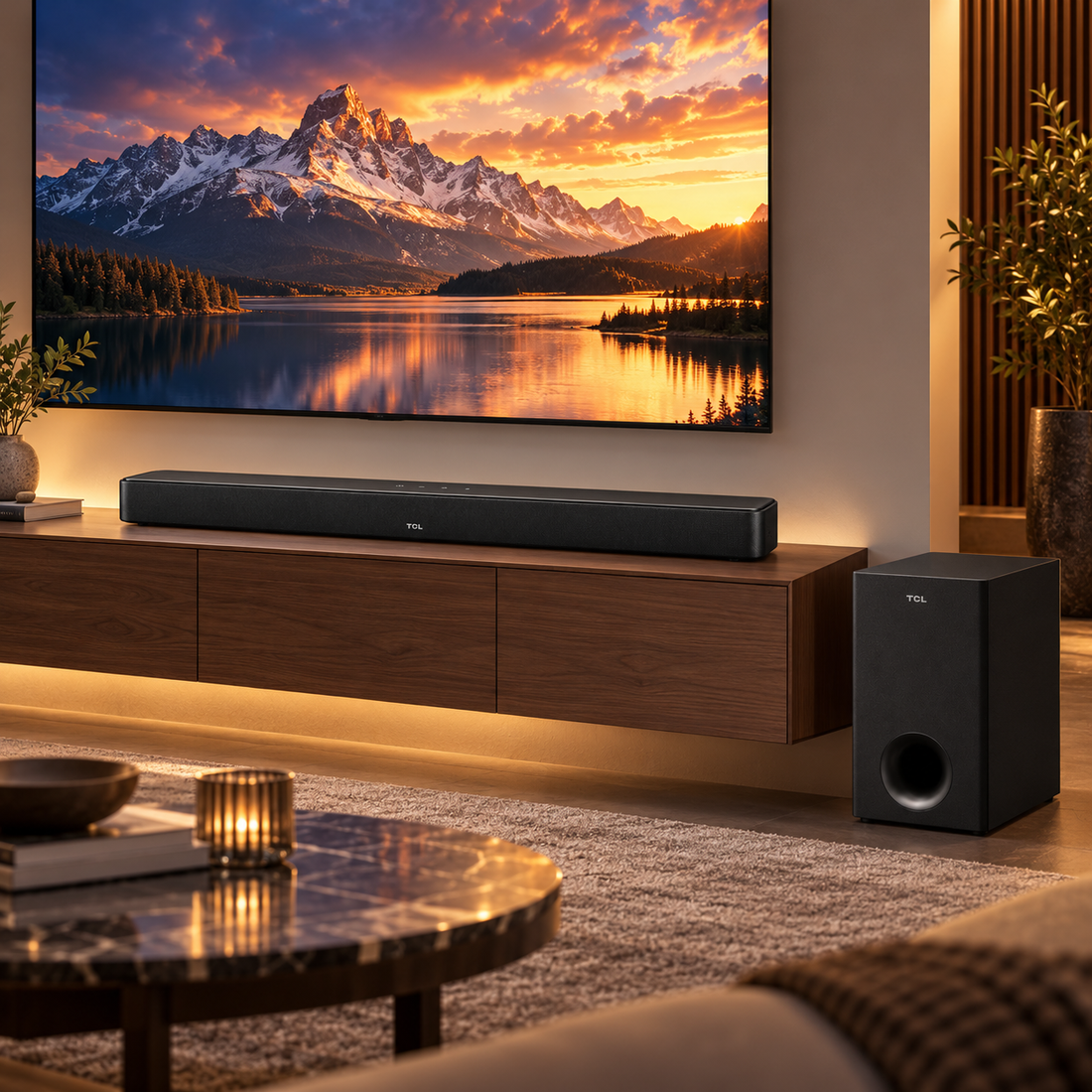 TCL S55H 220W 2.1 Channel Soundbar with Wireless Subwoofer, Dolby Atmos & Bluetooth