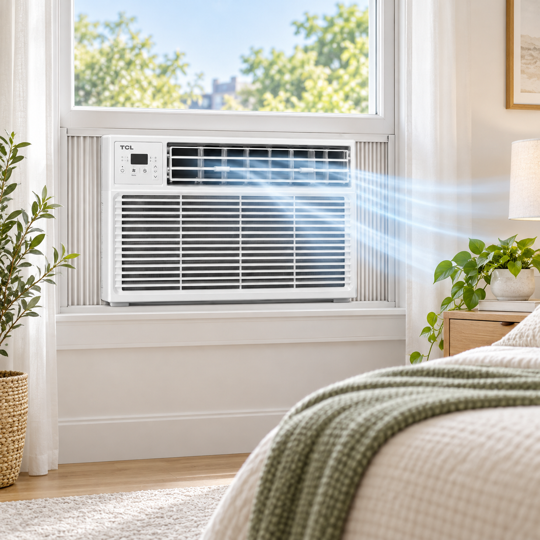 TCL TAC18CWXTI Window Air Conditioner, 18K Class, Cooling Only, White