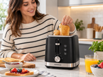 Load image into Gallery viewer, KENWOOD 900W 2-Slice Electric Bread Toaster with Adjustable Browning, Defrost, Reheat &amp; Cancel Functions – Black/Silver | TCM01.A0BK - Teq Souq