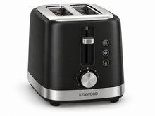 KENWOOD 900W 2-Slice Electric Bread Toaster with Adjustable Browning, Defrost, Reheat & Cancel Functions – Black/Silver | TCM01.A0BK - Teq Souq