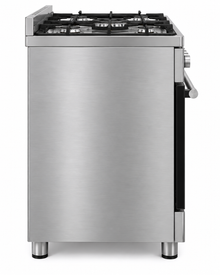 TERIM 90x60cm 5 Burner Gas Cooking Range with 106L Electric Oven, Turbo Fan & Digital Timer – Stainless Steel | TERGE96ST - Teq Souq