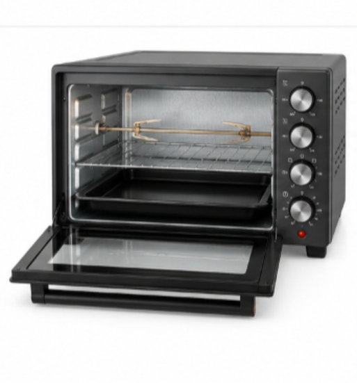 TOSHIBA 40L 1800W Electric Toaster Oven with Convection, Rotisserie & Double Glass Door – Grey | TL-MC40EZF(GR) - Teq Souq