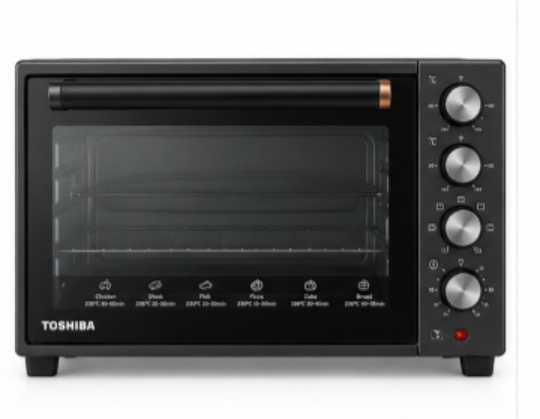 TOSHIBA 40L 1800W Electric Toaster Oven with Convection, Rotisserie & Double Glass Door – Grey | TL-MC40EZF(GR) - Teq Souq