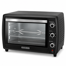 BLACK+DECKER 66L 2200W Electric Toaster Oven with Double Glass, Convection & Rotisserie – Black | TRO70RDG-B5 - Teq Souq
