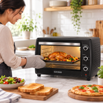 Load image into Gallery viewer, BLACK+DECKER 66L 2200W Electric Toaster Oven with Double Glass, Convection &amp; Rotisserie – Black | TRO70RDG-B5 - Teq Souq