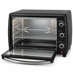 Load image into Gallery viewer, BLACK+DECKER 66L 2200W Electric Toaster Oven with Double Glass, Convection &amp; Rotisserie – Black | TRO70RDG-B5 - Teq Souq