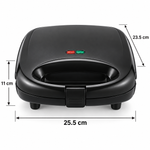 Load image into Gallery viewer, BLACK+DECKER 600W 2-Slice Non-Stick Sandwich Maker – Black | TS1000-B5 - Teq Souq