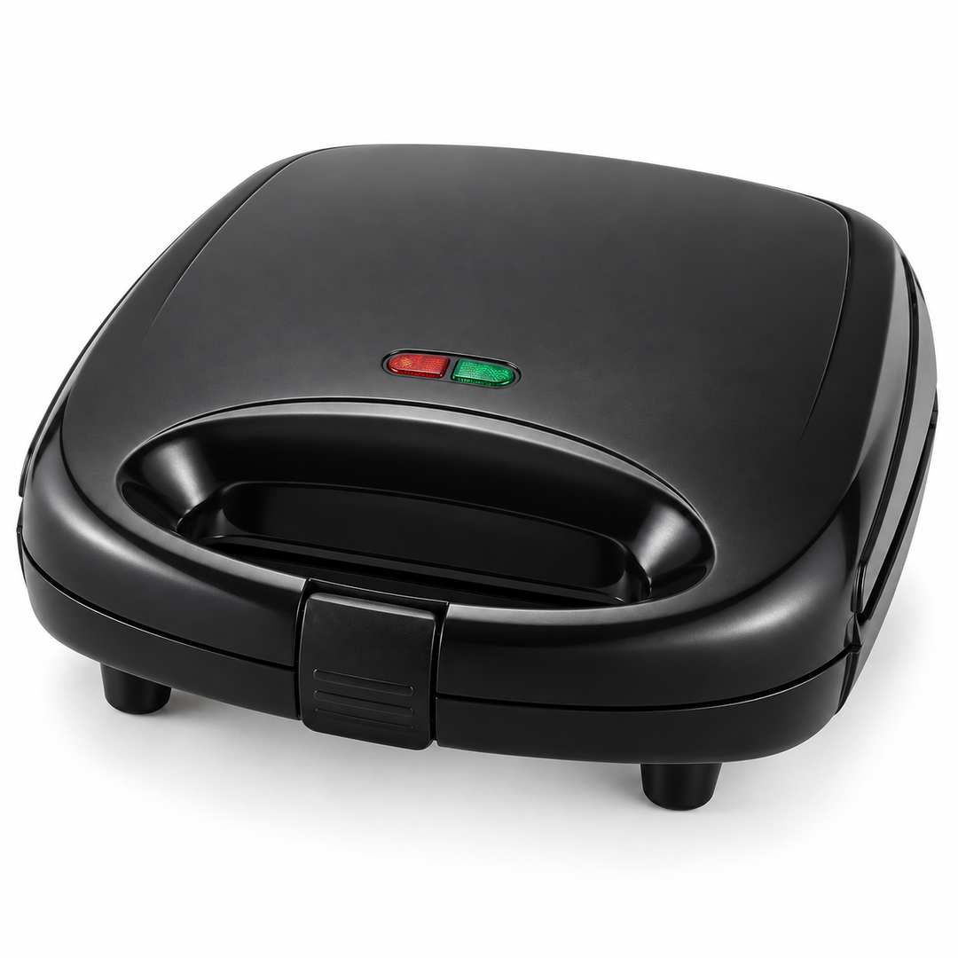 BLACK+DECKER 600W 2-Slice Non-Stick Sandwich Maker – Black | TS1000-B5 - Teq Souq