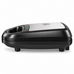 Load image into Gallery viewer, BLACK+DECKER 3-in-1 Sandwich, Grill &amp; Waffle Maker, 780W, Interchangeable Non-Stick Plates, Black/Silver – TS2130 - Teq Souq