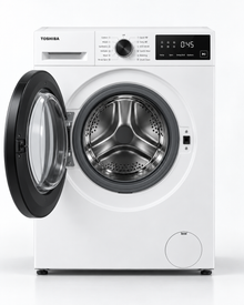 Toshiba 8kg Fully Automatic Front Load Washing Machine, 1400 RPM, Inverter, Steam, White – TW-BL90A4B(WK) - Teq Souq