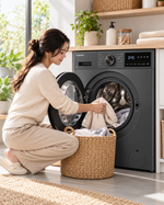 Load image into Gallery viewer, Toshiba 7kg Front Load Washing Machine, 1200 RPM, Origin Inverter, Steam, Morandi Grey – TW-T21BU80UWB(MG) - Teq Souq