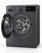 Load image into Gallery viewer, Toshiba 8kg Fully Automatic Front Load Washing Machine, 1400 RPM, Origin Inverter, Steam, Morandi Grey – TW-T21BU90UWB(MG) - Teq Souq