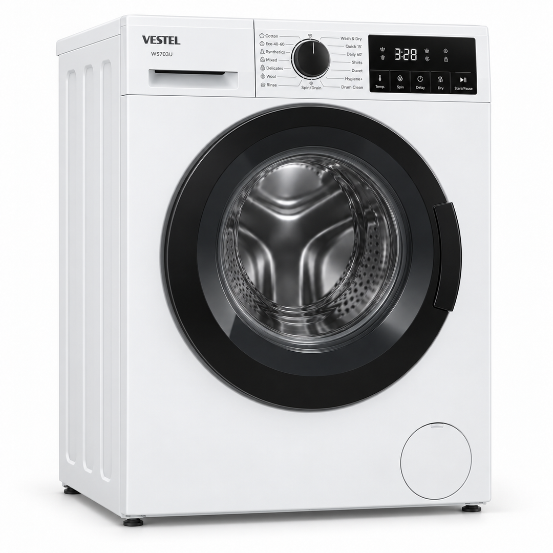 Vestel WS703U Front Load Washer Dryer – Fully Automatic Laundry Appliance