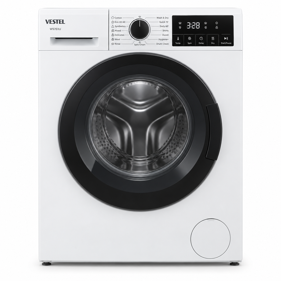 Vestel WS703U Front Load Washer Dryer – Fully Automatic Laundry Appliance