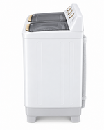 Load image into Gallery viewer, Toshiba 10kg Semi-Automatic Twin Tub Top Load Washing Machine, Golden Soak, Cyclone Spin, White – VH-H110WA - Teq Souq