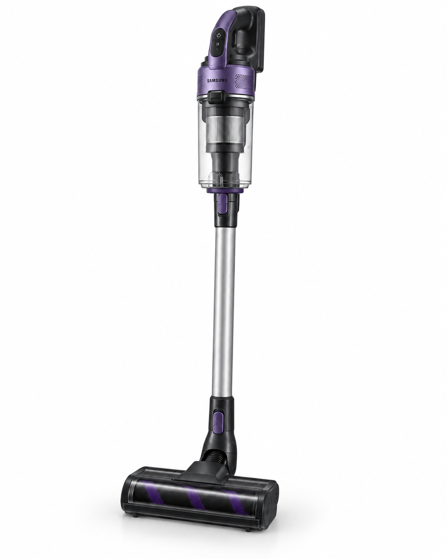 Samsung Jet 60 Complete Cordless Stick Vacuum Cleaner, 150W Suction, 0.8L, Digital Inverter, Violet – VS15A6031R4 - Teq Souq