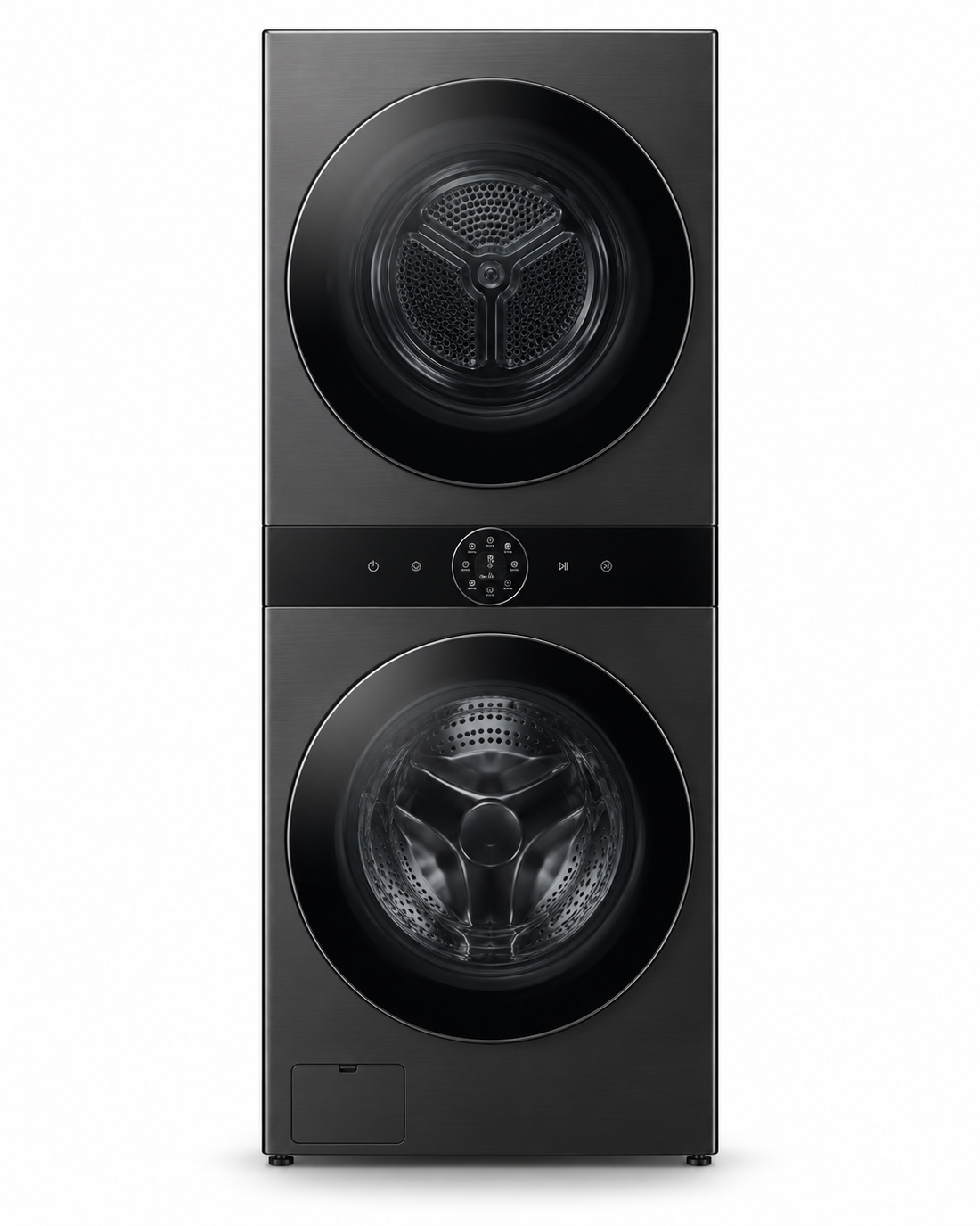 LG WashTower 12kg Washer / 10kg Dryer, AI DD, TurboWash 360, Dual Inverter Heat Pump, ThinQ Wi-Fi, Black – W4W8BVPKZHM - Teq Souq
