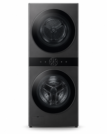 LG WashTower 12kg Washer / 10kg Dryer, AI DD, TurboWash 360, Dual Inverter Heat Pump, ThinQ Wi-Fi, Black – W4W8BVPKZHM - Teq Souq