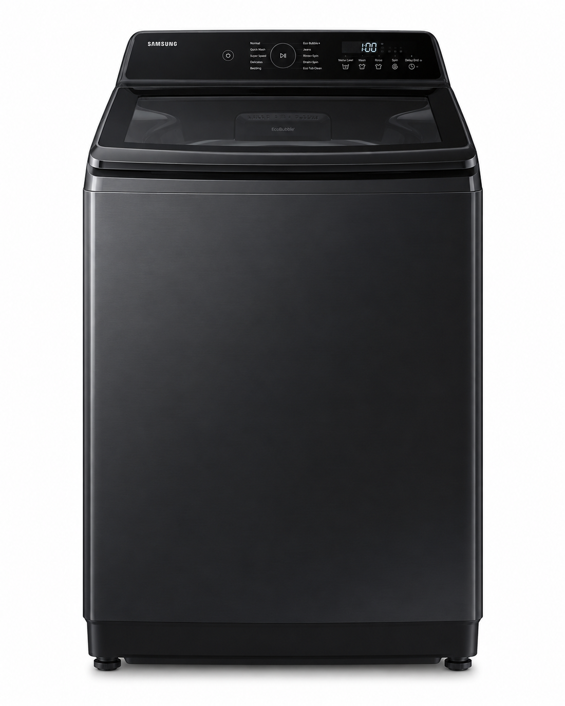 Samsung 12kg Fully Automatic Top Load Washing Machine, Ecobubble, Digital Inverter, Super Speed, Black – WA12CG6745BVGU - Teq Souq