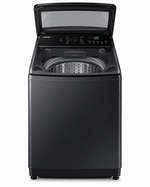 Load image into Gallery viewer, Samsung 12kg Fully Automatic Top Load Washing Machine, Ecobubble, Digital Inverter, Super Speed, Black – WA12CG6745BVGU - Teq Souq