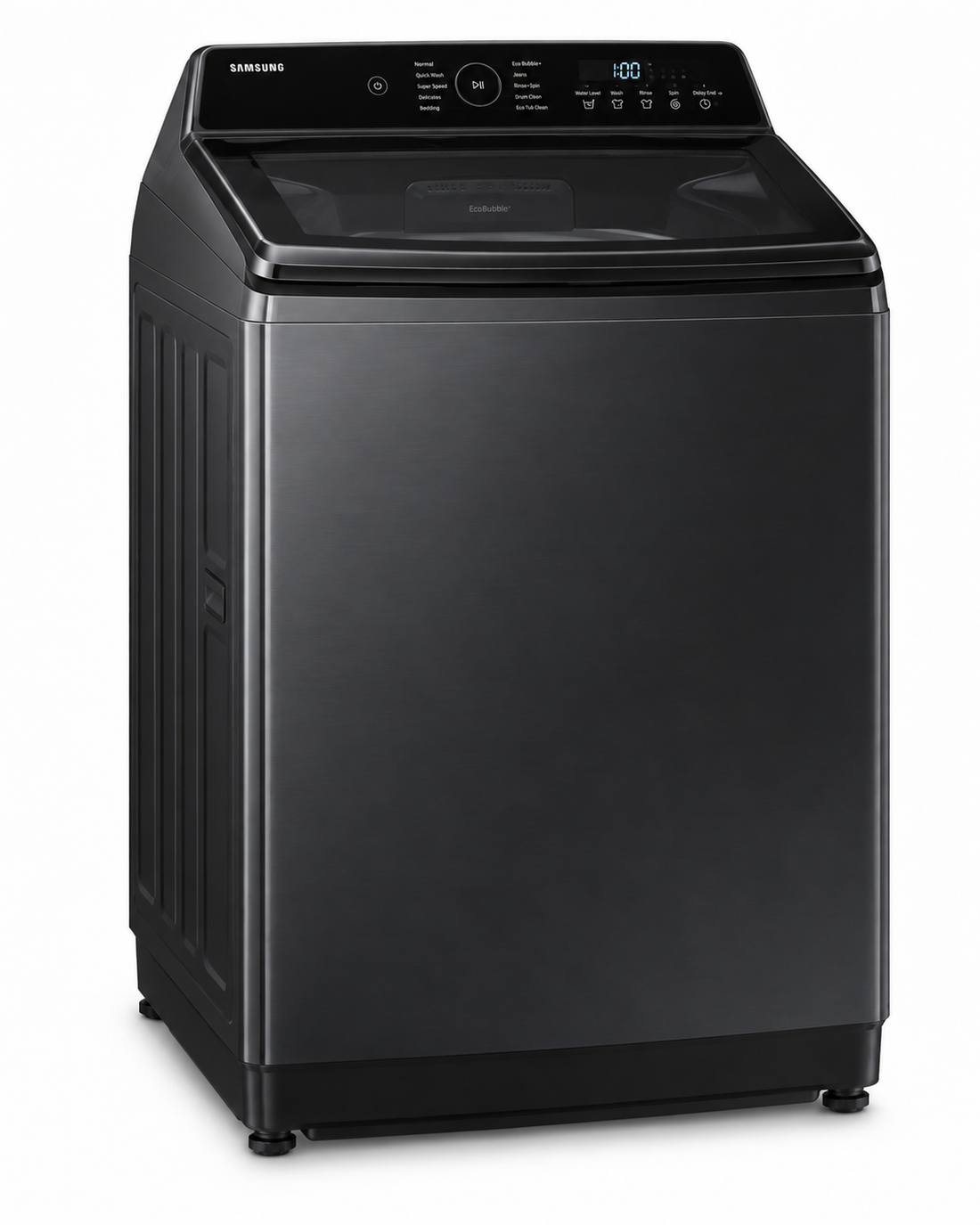 Samsung 12kg Fully Automatic Top Load Washing Machine, Ecobubble, Digital Inverter, Super Speed, Black – WA12CG6745BVGU - Teq Souq