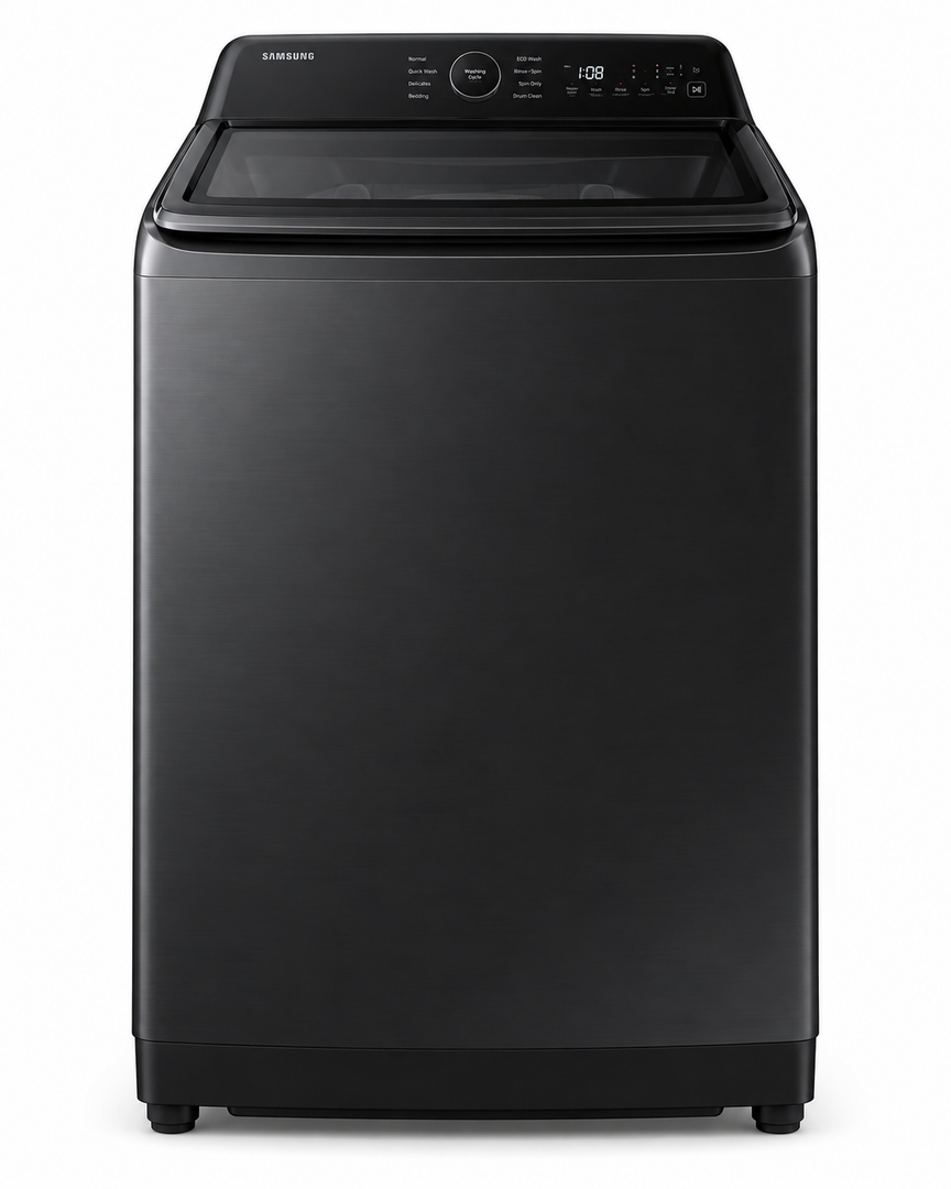 Samsung 13kg Fully Automatic Top Load Washing Machine, Ecobubble, Digital Inverter, Super Speed, Black – WA13CG5745BVSG - Teq Souq