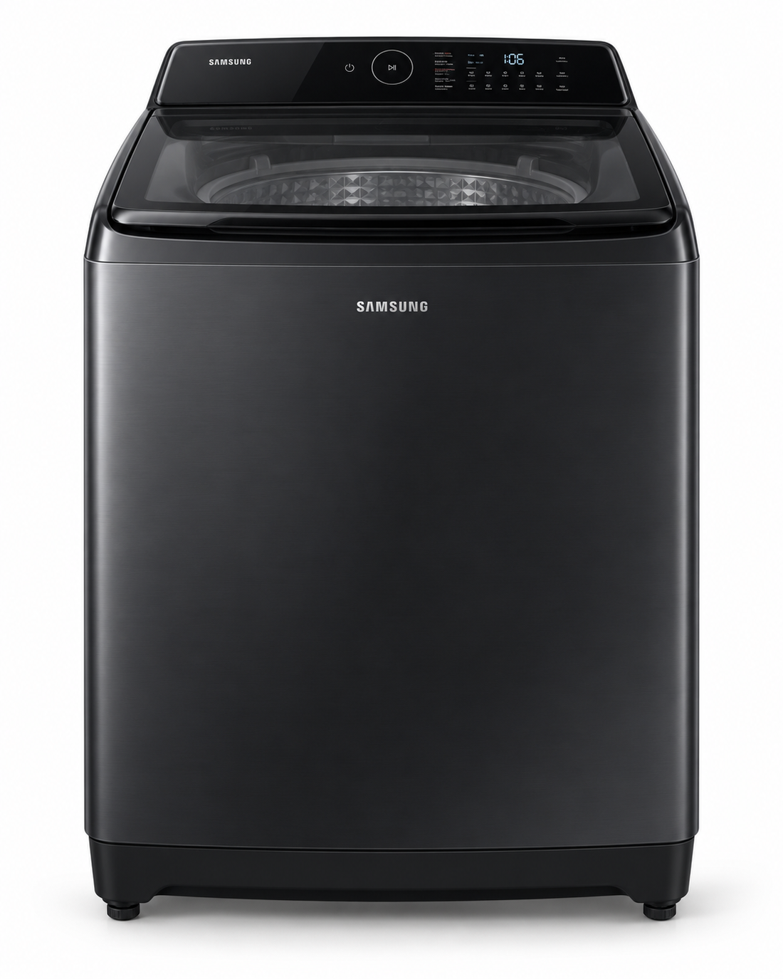 Samsung 16kg Fully Automatic Top Load Washing Machine, Ecobubble, Digital Inverter, 700 RPM, Black – WA16CG6745BVSG - Teq Souq