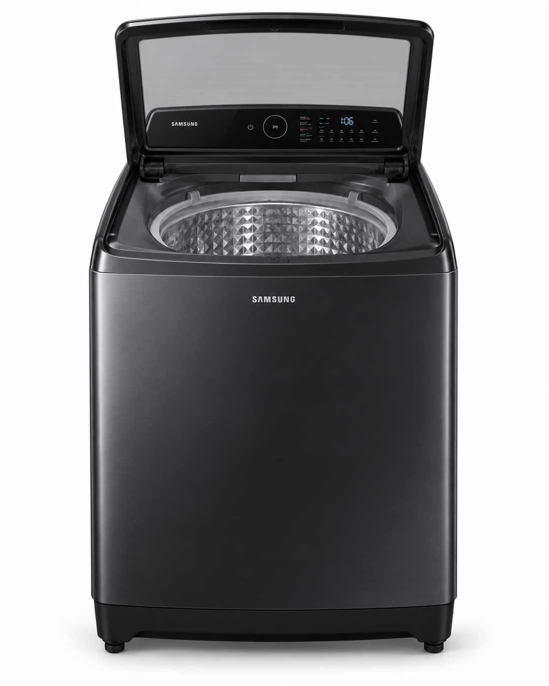 Samsung 16kg Fully Automatic Top Load Washing Machine, Ecobubble, Digital Inverter, 700 RPM, Black – WA16CG6745BVSG - Teq Souq