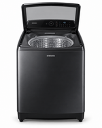 Load image into Gallery viewer, Samsung 16kg Fully Automatic Top Load Washing Machine, Ecobubble, Digital Inverter, 700 RPM, Black – WA16CG6745BVSG - Teq Souq