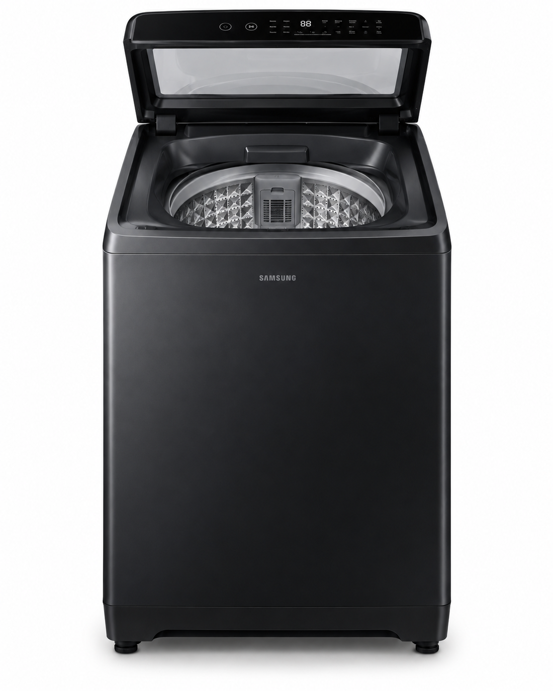 Samsung Bespoke AI 10kg Top Load Washing Machine, AI Wash, Ecobubble, Super Speed, Black – WA80F10S5BGU - Teq Souq
