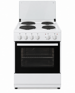 Load image into Gallery viewer, Westpoint 60x60cm 4 Hot Plate Electric Cooker with 62L Oven, Grill &amp; Glass Lid, White – WCER-6604E4 - Teq Souq