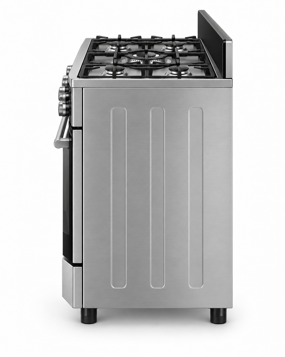 Westpoint 90x60cm 5-Burner Freestanding Gas Cooker with Oven, Full Safety, Stainless Steel – WCLR-9650G0CIID - Teq Souq