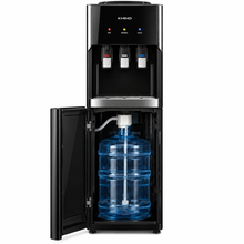 KHIND 7L Bottom Load Water Dispenser, 3 Taps, Hot, Normal & Cold Water, Child Lock, Black & Silver – WD-3BP - Teq Souq